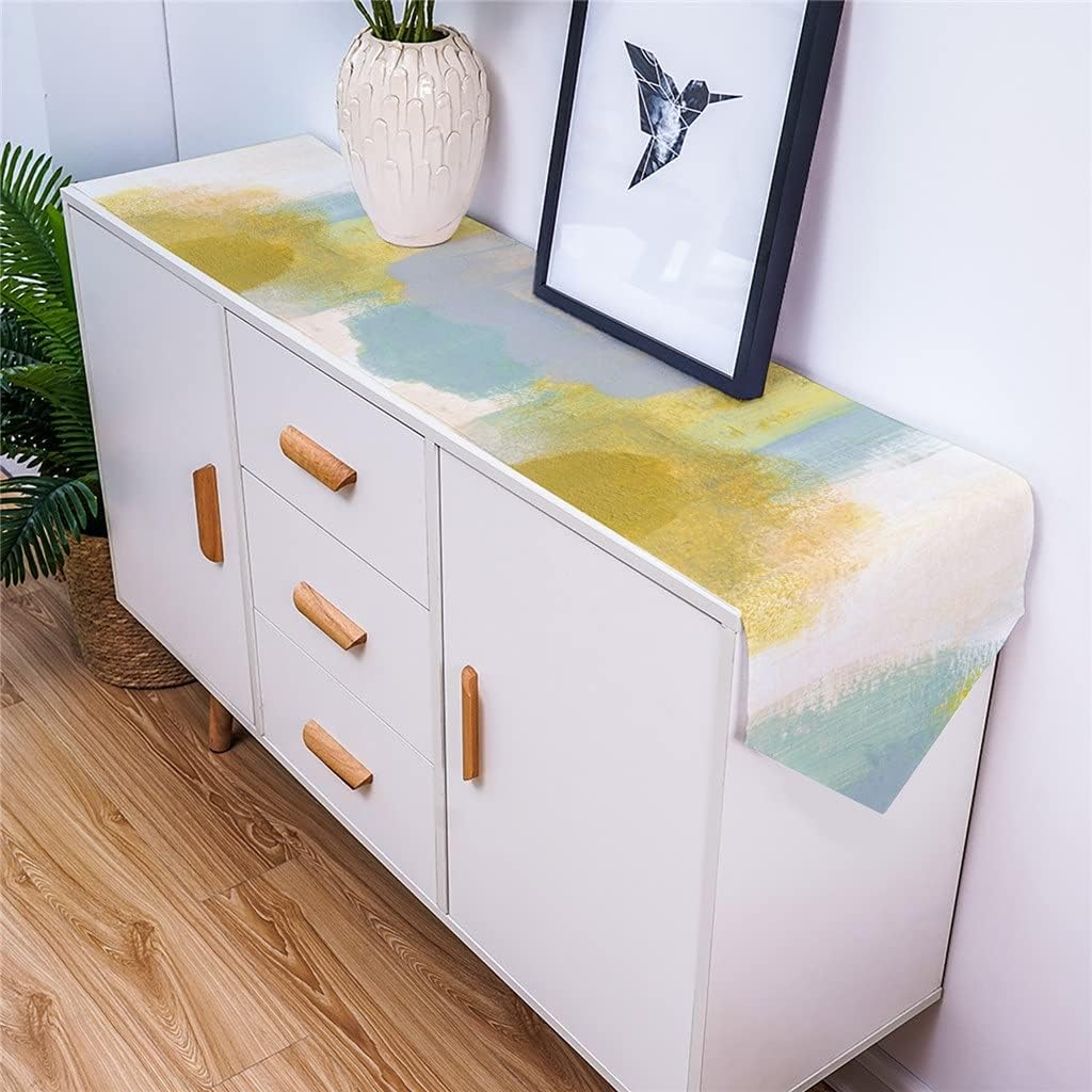 Abstract Oil Painting Color Table Runners Holiday Wedding Decor Dinning Table Cover Christmas Decorations Table Cloth(33x229cm)