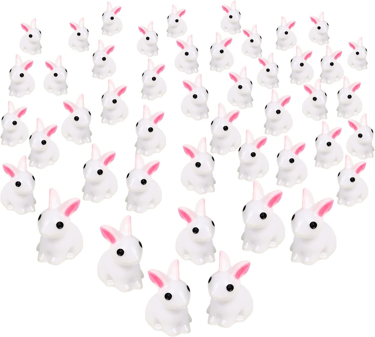 Amazon.com: wybcfp 50 Pieces Mini Bunny and Carrot Decoration ...
