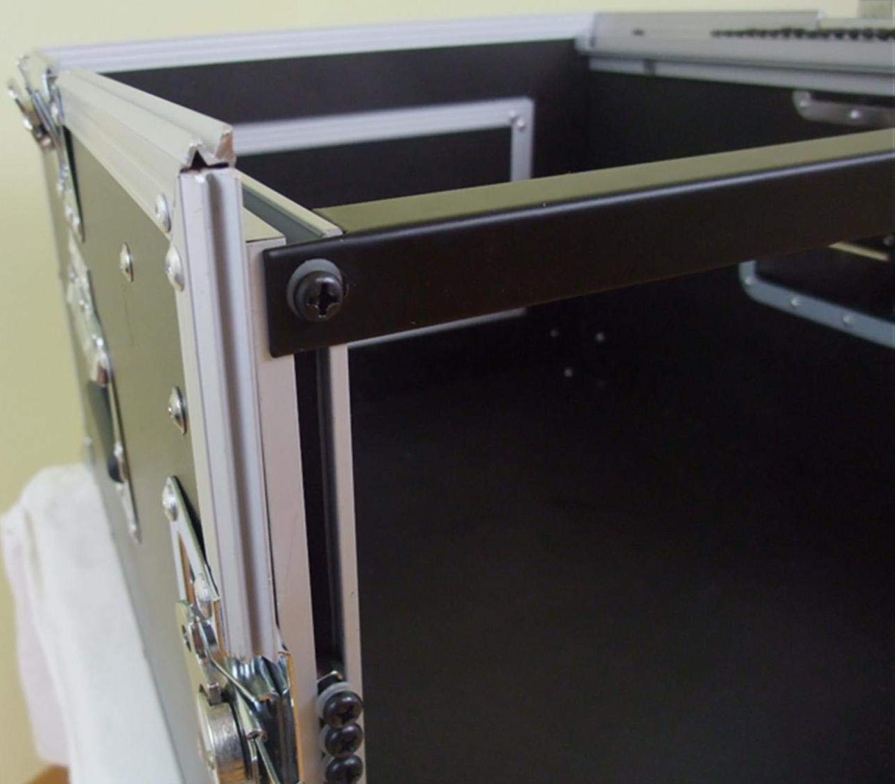 27112 Winkelrack 7/12 HE ECO - 19" Kombi Case 12 HE oben / 7 HE unten, L-Rack, DJ Rack