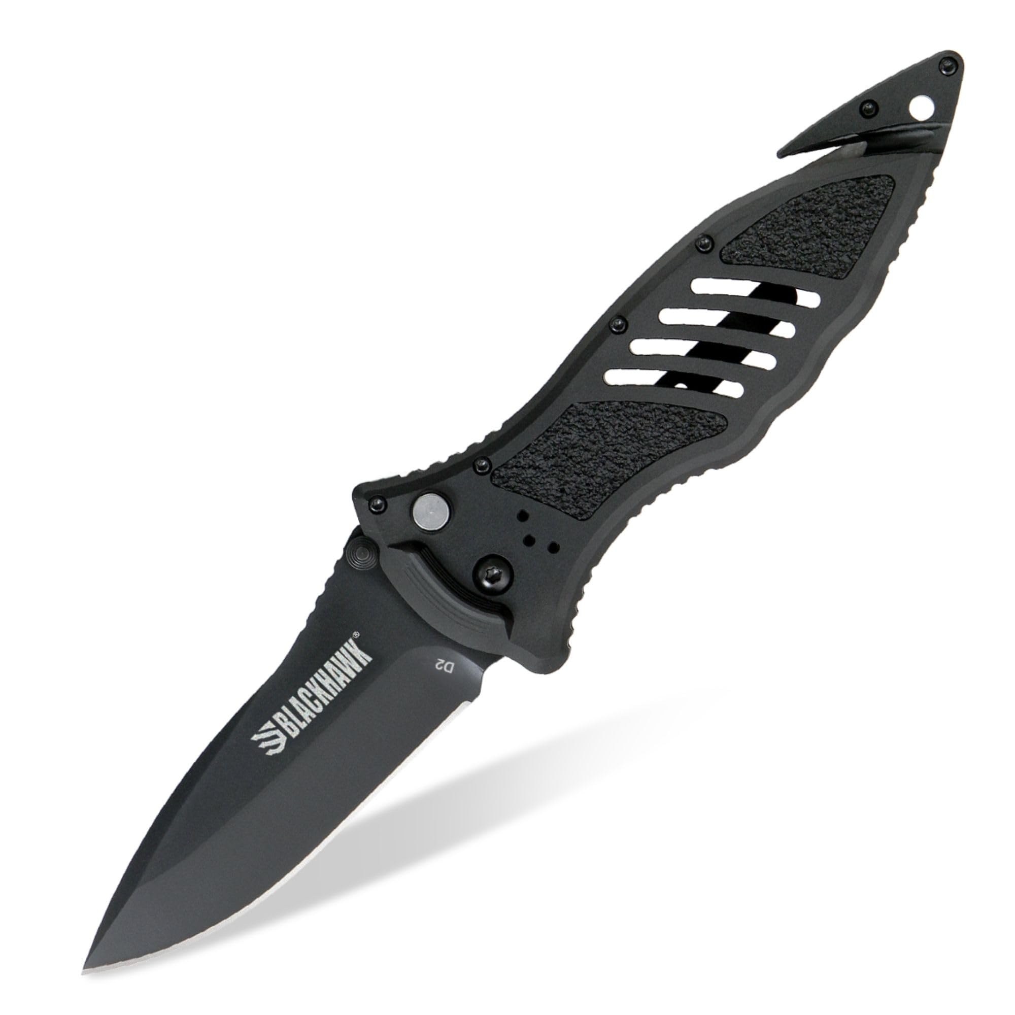 Amazon.com: BLACKHAWK Large Button Lock Folding Knife, 3-3/4” D2