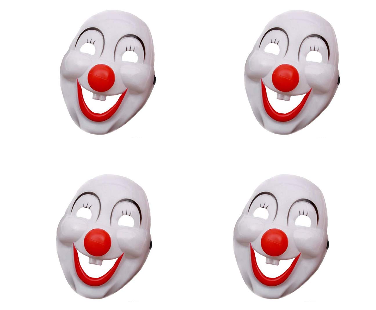 FancyDressWale Joker Clown mask with Detachable Nose, Multi Color Free Size Adult (Set of 4) (B08JPWL3D3) Amazon Price History, Amazon Price Tracker