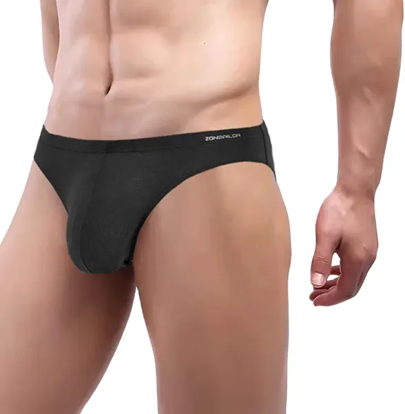 ZAIGGUT Men's Pouch Underwear Bamboo Viscose Moisture Wicking Briefs