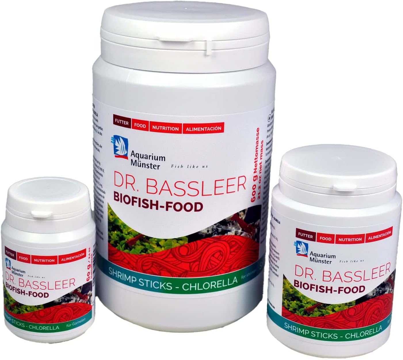 Dr. Bassleer Biofish Food Shrimp Sticks Chlorella 60g Complete Food for Decorative Shrimp