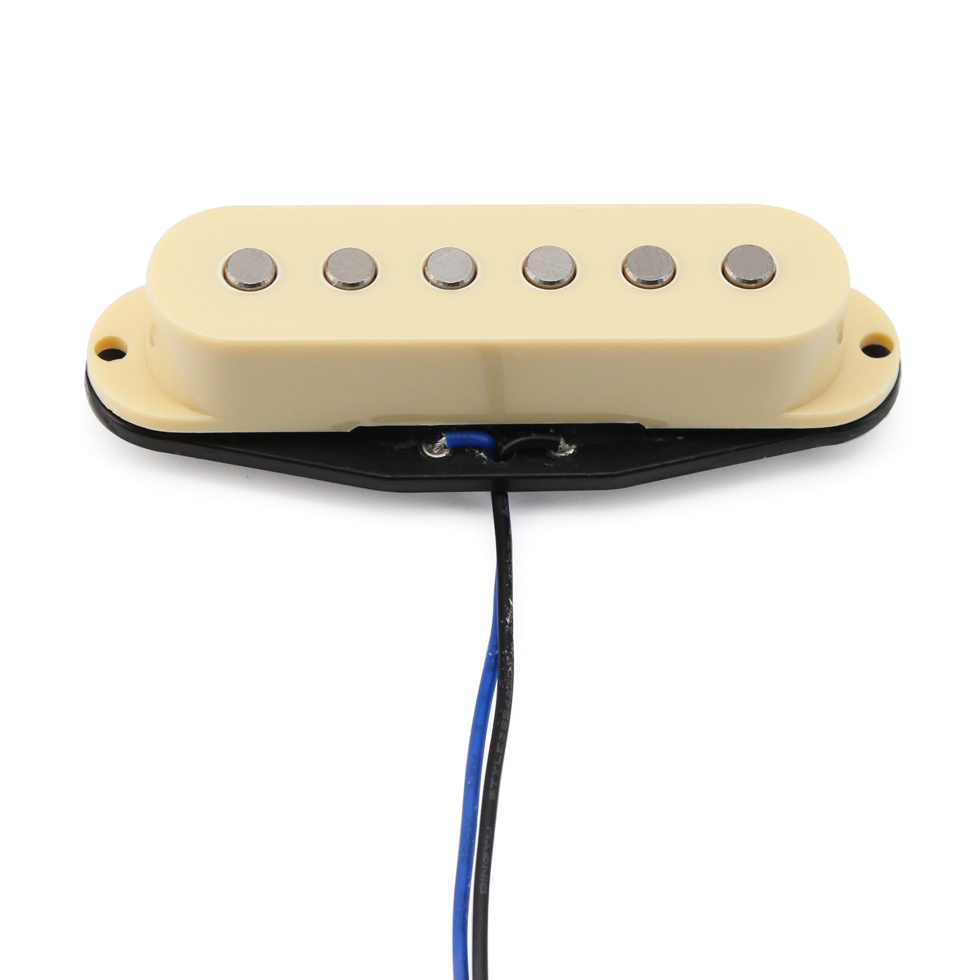FLEOR Alnico - Set di 5 pickup a bobina singola piatta e humbucker ad alto guadagno, colore: crema HSS N+M+B per chitarra ST Style