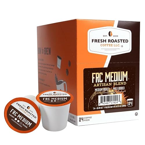 Miniatura 137 de Fresh Roasted Coffee, Tostado italiano, oscuro, 96 cápsulas para cafeteras K Cup