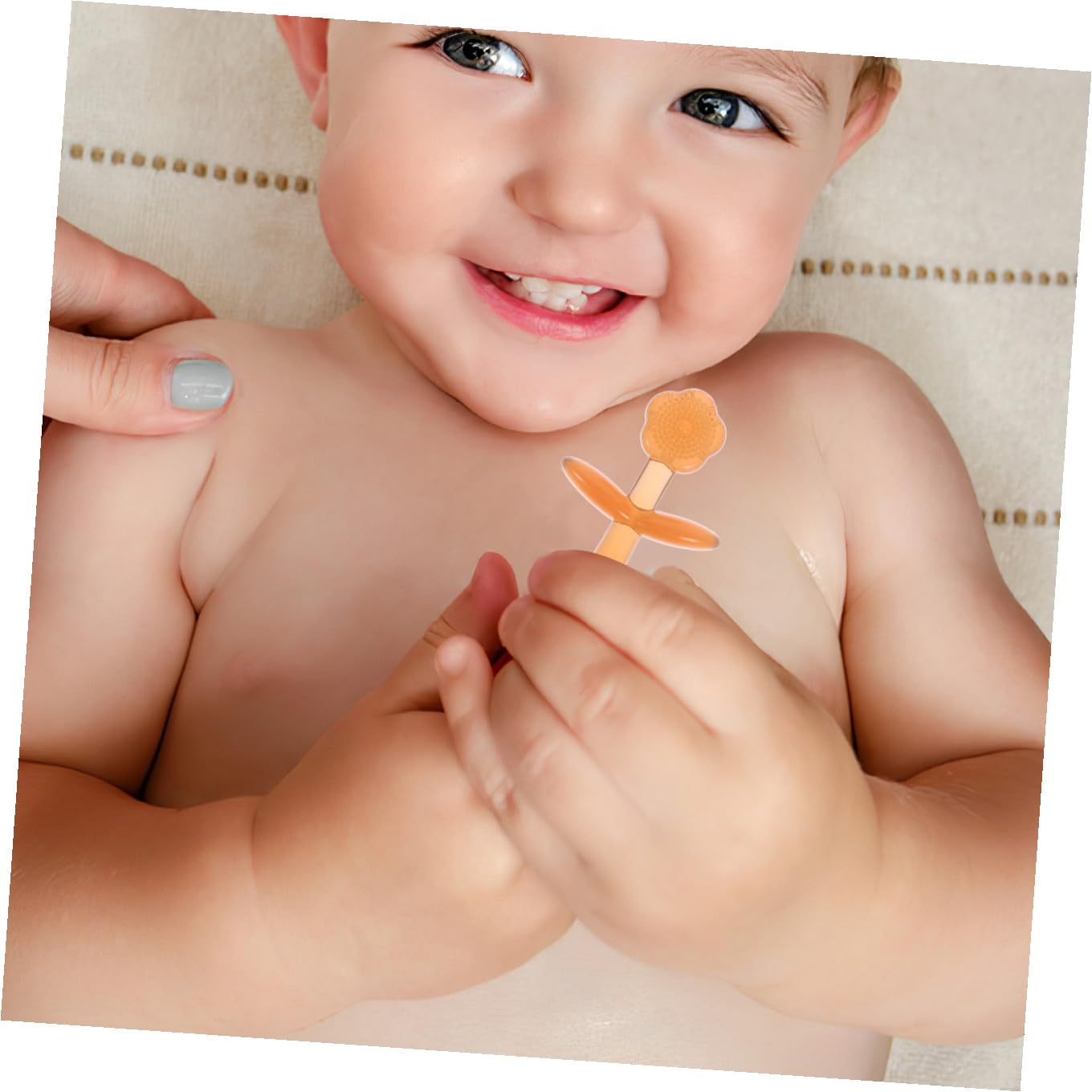 minkissy 5 Set spazzolino da denti per bambini gomma da orale Spazzolino per denti del Spazzolino per pulitore orale per bambini pulisci-lingua