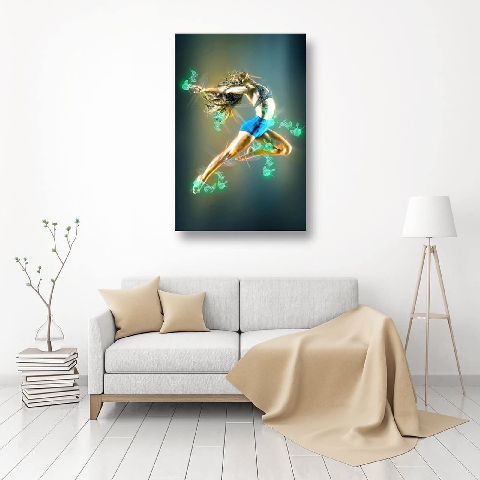 HipHop Dance Cool Girl - Poster artistico su tela, da parete, 40 x 60 cm