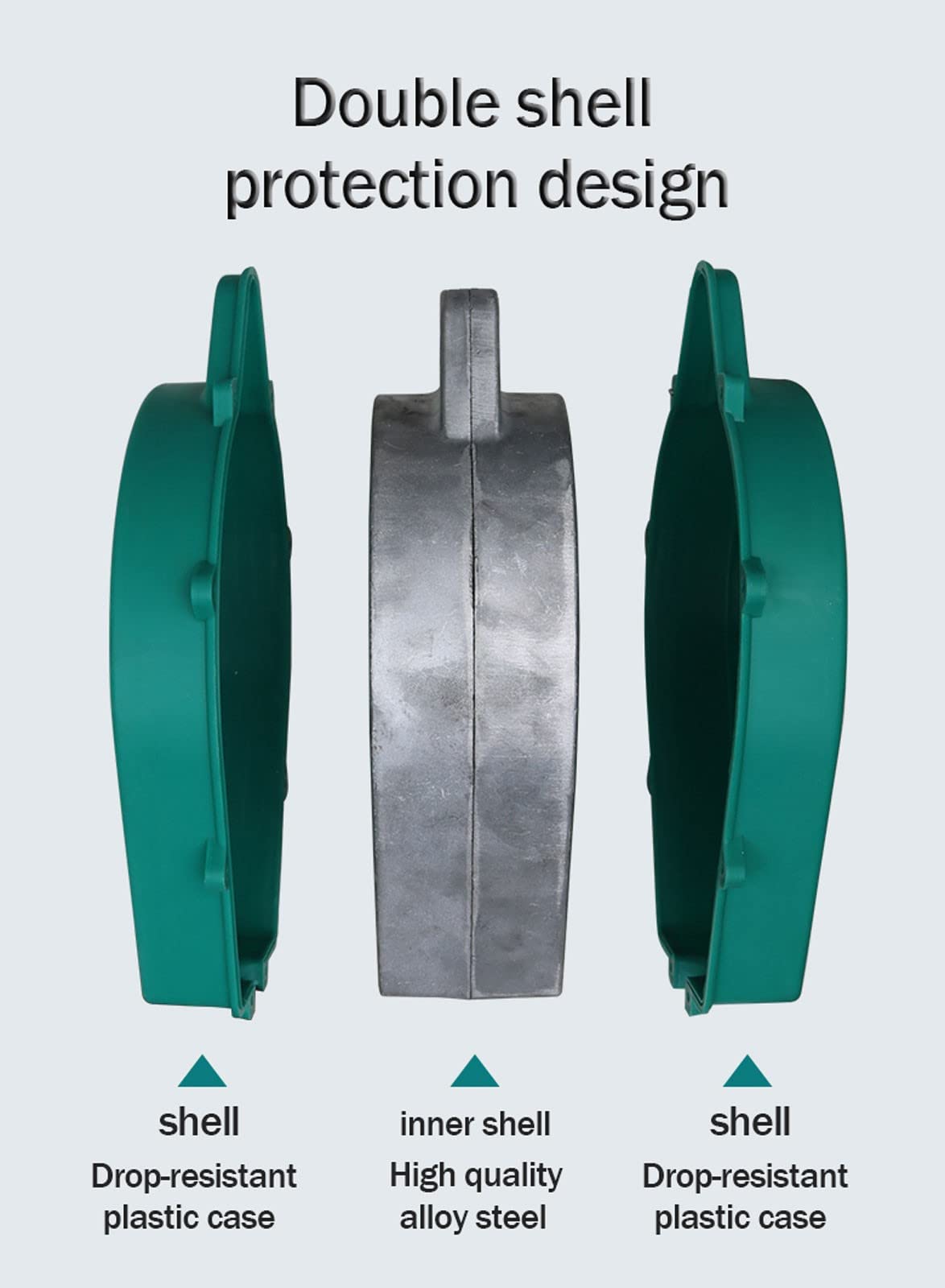 Dispositivo Anticaídas Retráctil, Arnes de Seguridad Anticaídas Cerradura Doble con Cuerda de Seguridad Ignífuga, Equipo de Protección Personal para Andamio Construcción a Gran Altitud, 3-20m(Si
