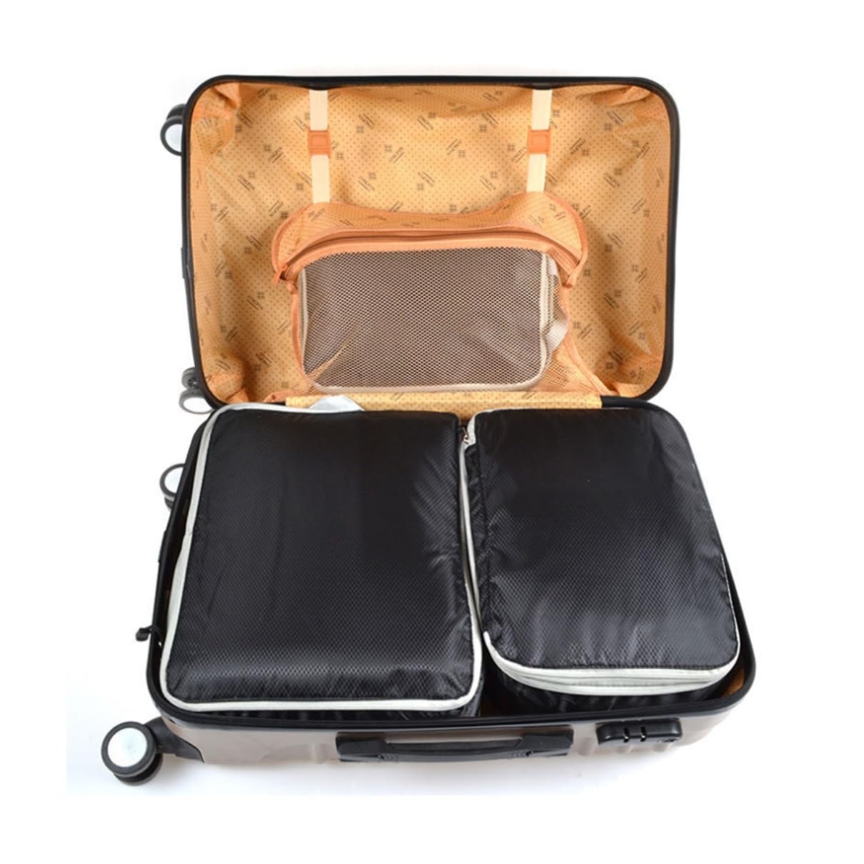 3 - teiliges Travel Storage Organizer Set | Wasserfeste Nylon-Gepäcktaschen for Kleidung, Unterwäsche & kleine Gegenstände | Kompakte Sortiertaschen for Geschäftsreisen & Urlaube(Blau)