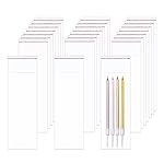 BornFeel 3 x 8 Cellophane Bags 300pcs Long Adhesive Cello Bags Crystal Sealed Clear Bags 1 Mil for Bakery Cookies Candies Jewelry Crafts Candles (8 Sizes to Choose from)