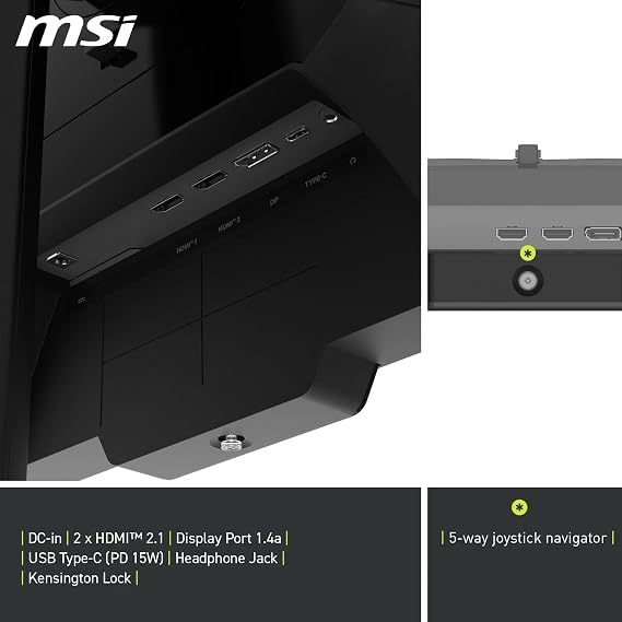 MSI 27 MAG 274UPDF E16M, Gaming Monitör, UHD, 16:9, Flat Rapid IPS Mini LED, 160Hz 0.5ms, Adaptive-Sync