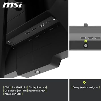 MSI 27 MAG 274UPDF E16M, Gaming Monitör, UHD, 16:9, Flat Rapid IPS Mini LED, 160Hz 0.5ms, Adaptive-Sync