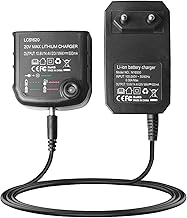 SPORWAY Caricabatterie da 18 V/20 V, compatibile con Black & Decker: 18 V/20 V agli ioni di litio BL2018 BL2018-XJ BL1518 LBXR20-OPE LBXR20 LBX20 LBX4020 LBXR2020-OPE BL1514 LBXR1. 6