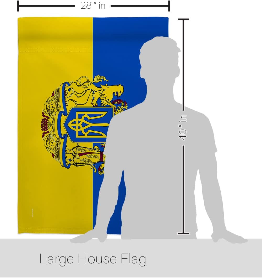 Stand for Ukrainian House Flag - Support Cause BLM Anti Racism Justice Revolution Movement Equality Social - Decoration Banner Small Garden Yard Gift Double-Sided Made in USA 28 X 40