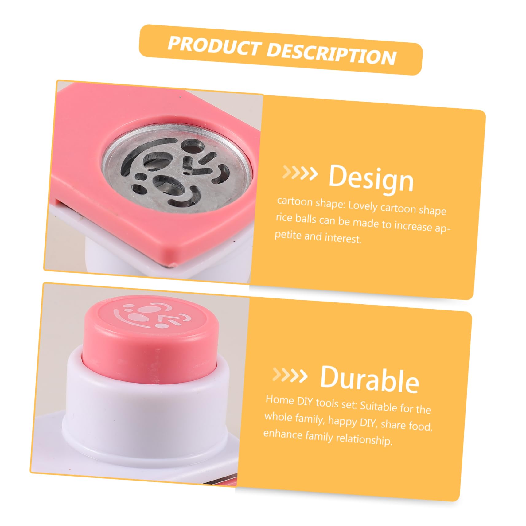 VINTORKY Bento Decorating Mold Onigiri Making Mold Multifunctional Mold Pp DIY Rice Ball Making Tools