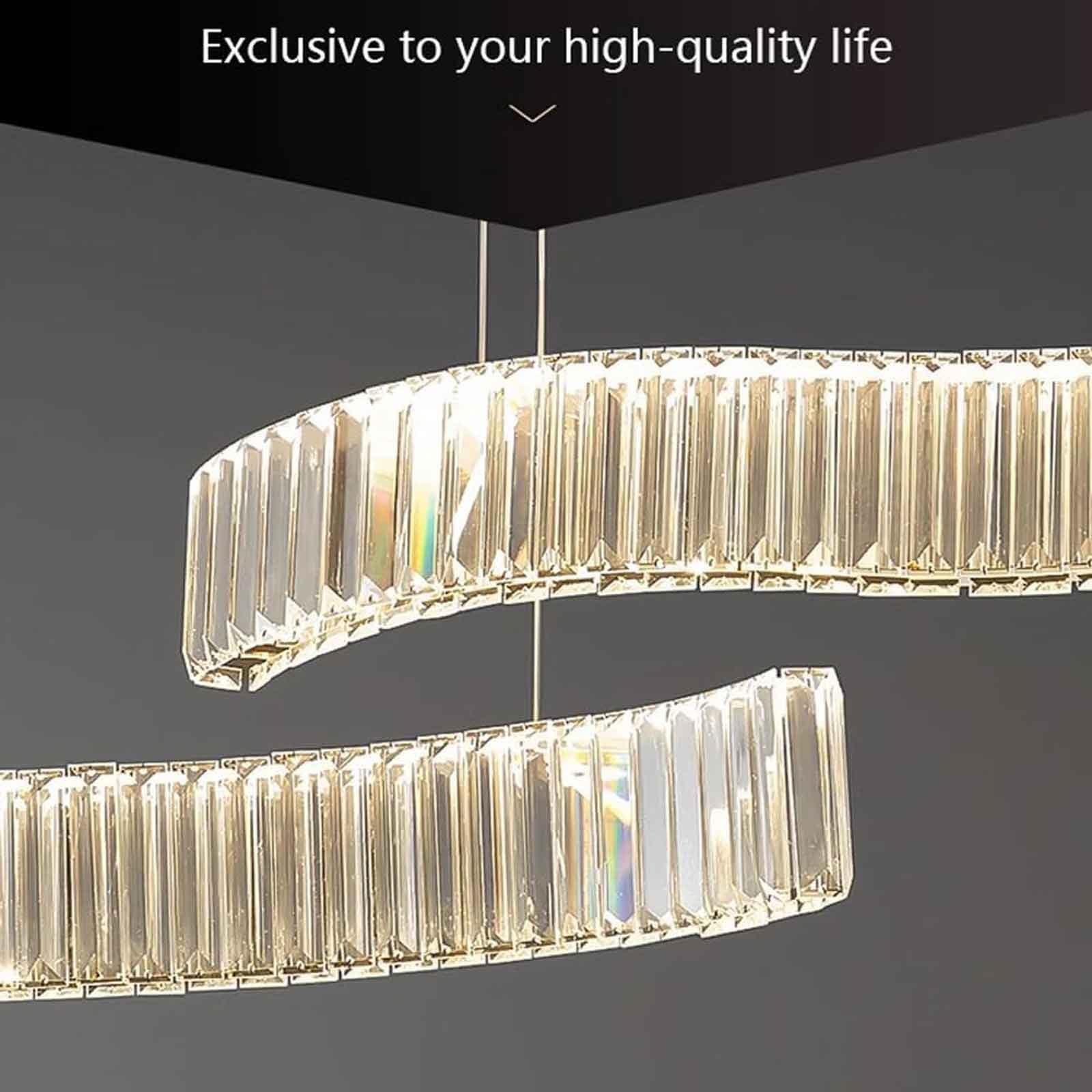 ISCBAFYX Lámpara Colgante de Cristal K9 de Lujo posmoderno para Comedor, Bar, candelabros LED, Bloque Creativo, lámpara Colgante Personalizada para el hogar, iluminación de vestidor de balcón de