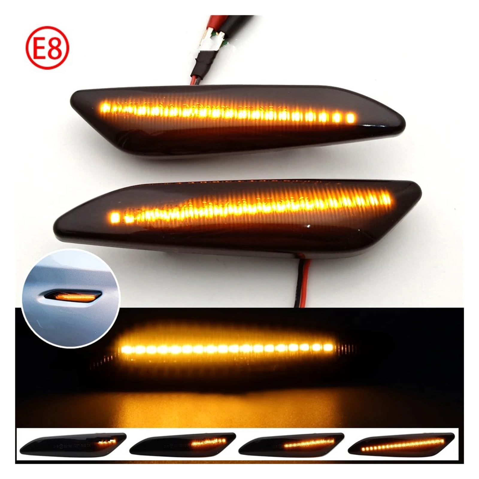 Fanale Fanalino Freccia Per Fiat Per Tipo Per Egea 2015-2020 Luce Di Segnalazione Laterale Dinamica A LED luce Indicatore Direzione