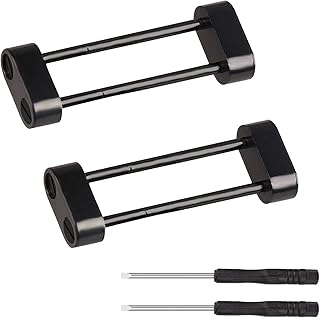 Lijinlan for Suunto Core Lugs Adapter Set, Stainless Steel Lug Connector Kit Replacement Accessory Linkbar Screws Rod for Suunto Core Watch Bands (Black)