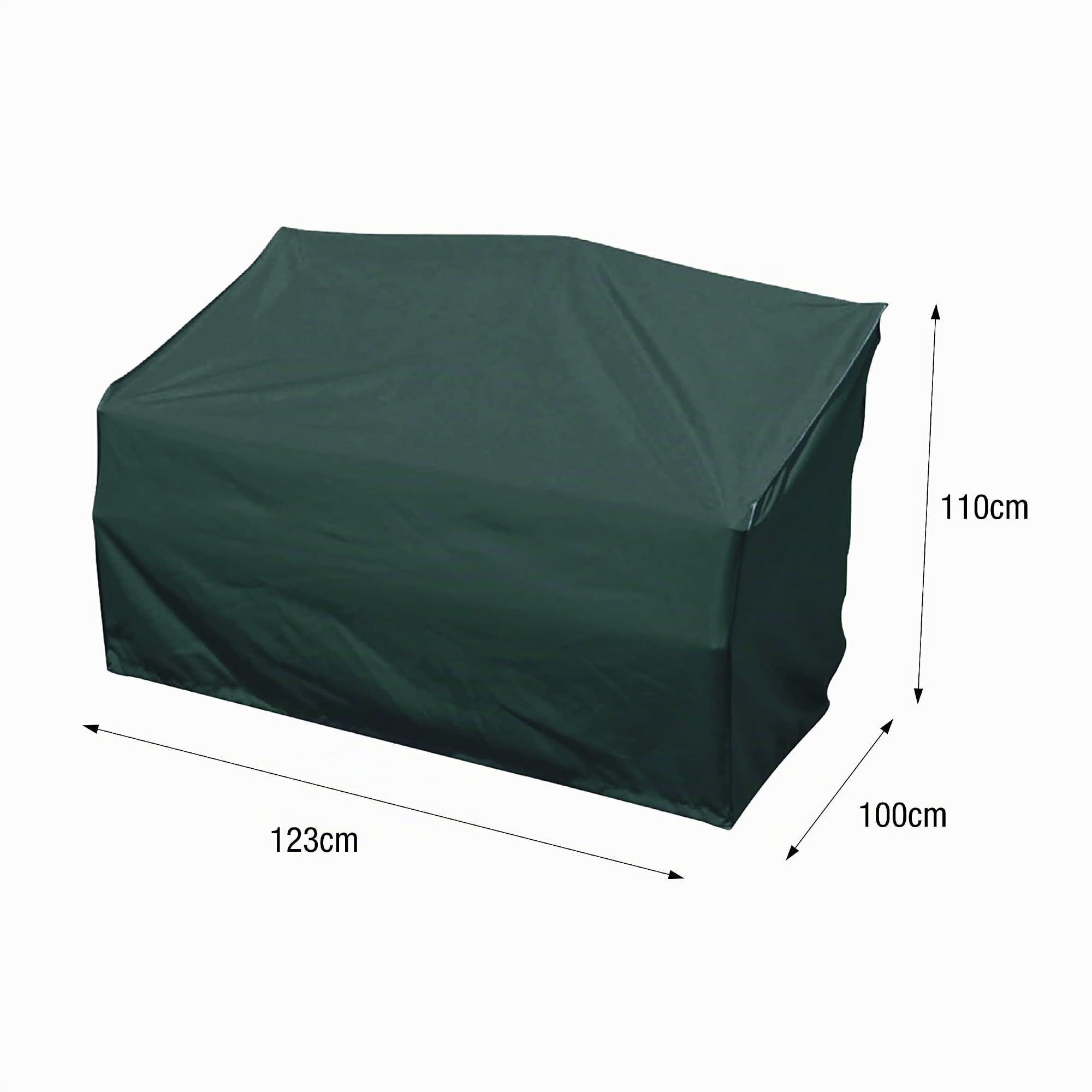 greemotion Funda Protectora para Sofá de jardín Bahia, Cubierta de sofá de Exterior de Poliéster Impermeable, Gris Claro, Aprox. 123 x 110 x 100 cm