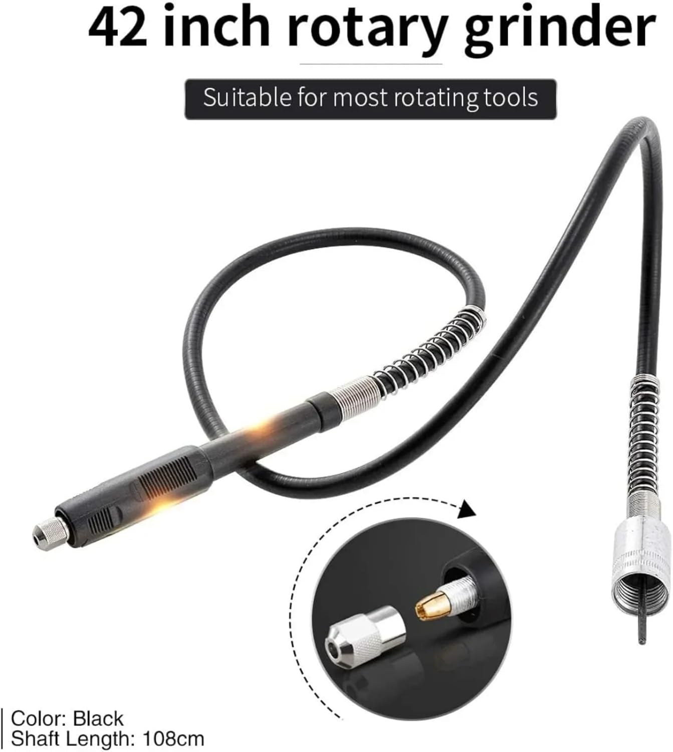 1PCS Flexible Shaft Rotary Grinder Tool - Universal Fit Required Precision Control for Detailed Projects