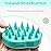FREATECH Massager Shampoo Brush with Soft Silicone Bristles for Scalp Care, Shower Hair Scalp Scrubber Exfoliator for Dandruff Removal and Hair Growth, Wet & Dry for Men, Women and Kids, Green