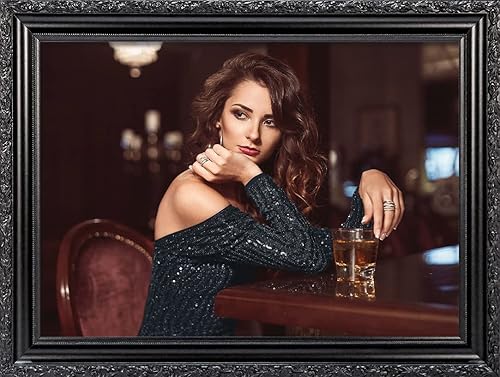 Vista 71 de ArtDirect Marco de madera negro moderno enmarcado personalizado de 12 x 14 pulgadas con tu foto o arte. Sube cualquier imagen y la imprimiremos