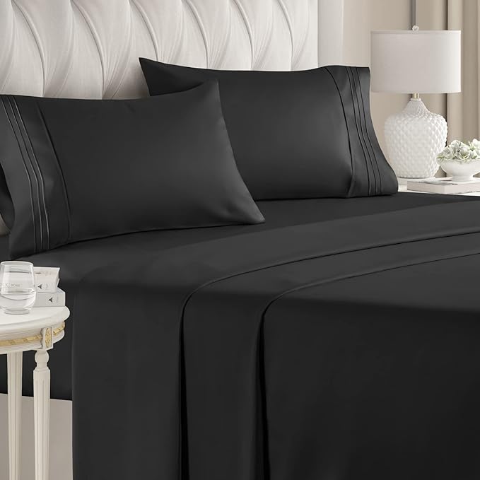 Twin XL Sheet Set 4 Piece Sheets Dorm Room Bed Sheets