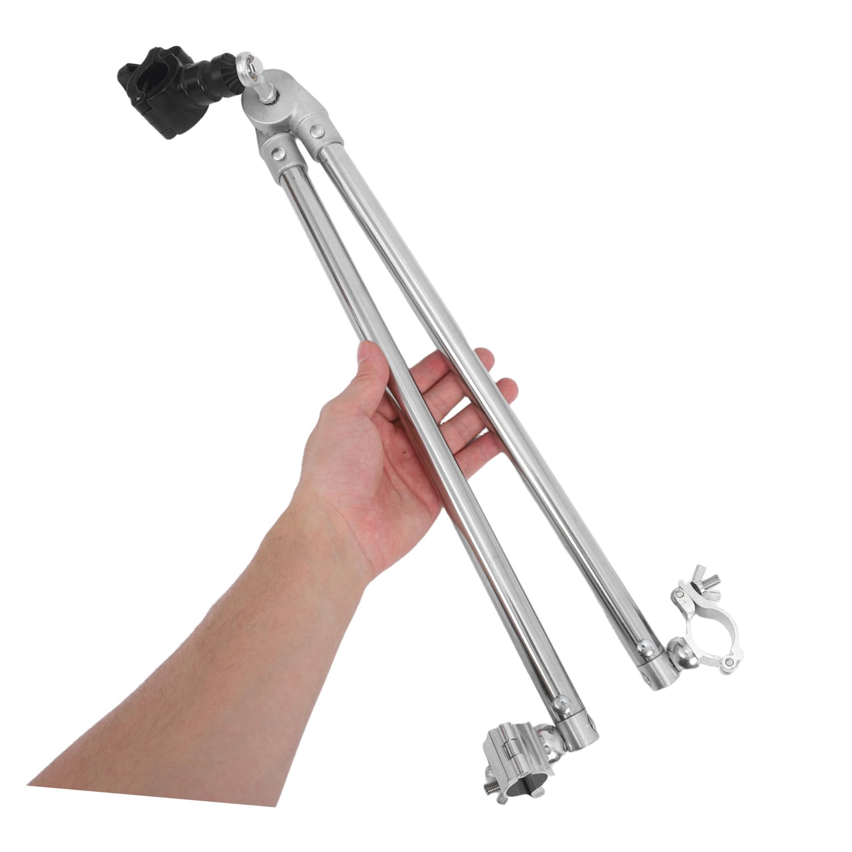 Robuster Fahrradanhängeranschlussadapter aus Kohlenstoffstahl und Aluminiumlegierung mit Wetterfester Haltbarkeit und Einziehbarem Design für Gartenwagen und Outdoor Einkäufe