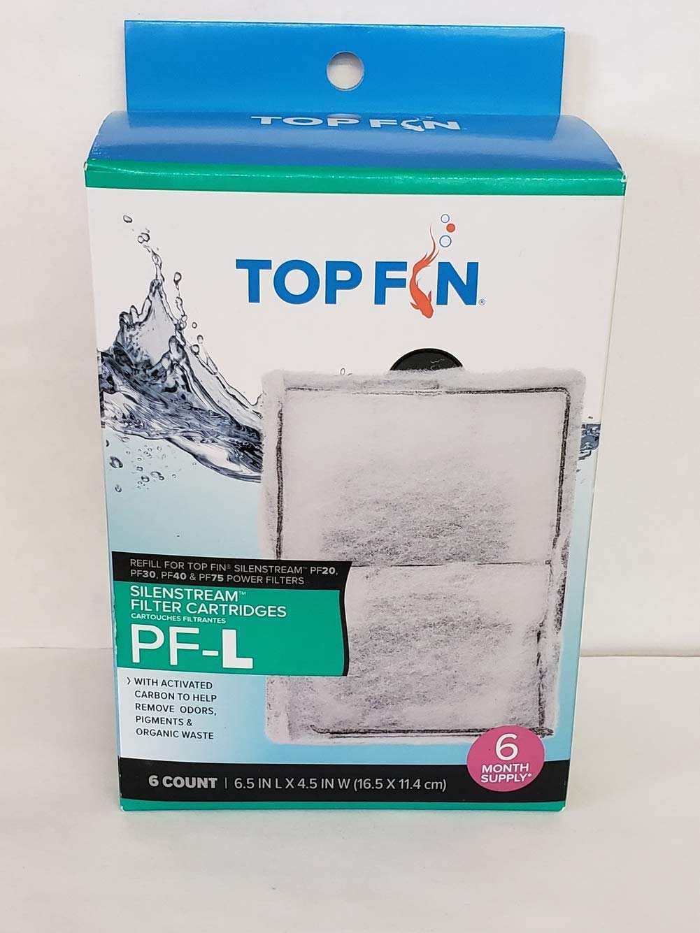 Top Fin Silenstream Large PFL Filter Cartridges Refill for PF30, PF40