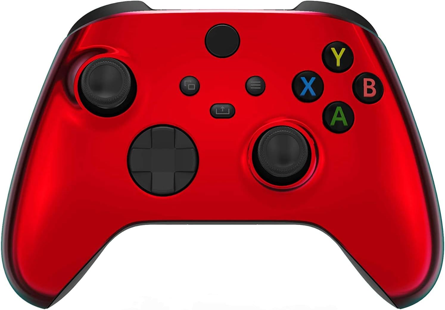 Custom Controllerzz Red Chrome Controller & Case Bundle – Includes Red Chrome Custom Wireless Controller for Xbox Series X/S, Xbox One, PC & Universal Protective Travel Case