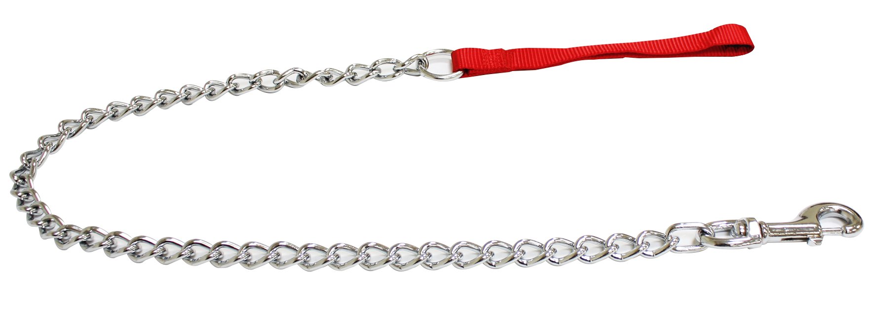 Guinzaglio Petcomer In Metallo Cromato | Manico In Nylon Imbottito | Per Cani Di Taglia Grande