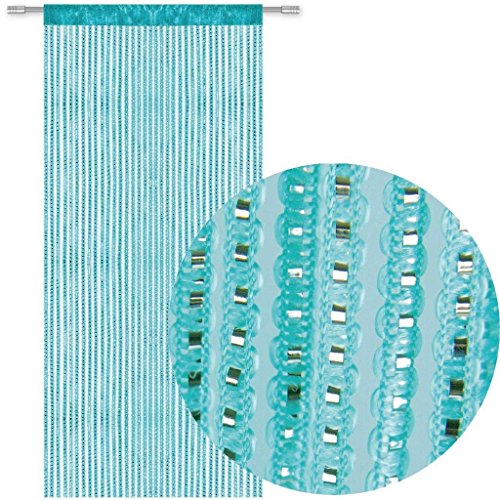 AIZESI Türvorhang Gardinen Deko 90x200cm Vorhänge Verdunklung String Tür...