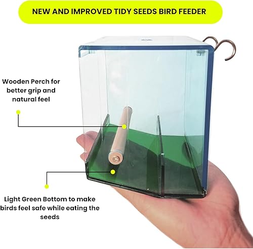 Miniatura 2 de Comedero para pájaros de semillas sin desorden, S