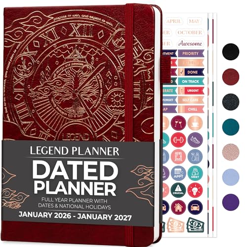 Legend Planner Jan 2026 – Jan 2027 Dated Weekly &