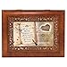Cottage Garden Happy 20th Anniversary Rich Woodgrain Finish with Ornate Inlay Jewelry Music Box - Plays Amazing Grace