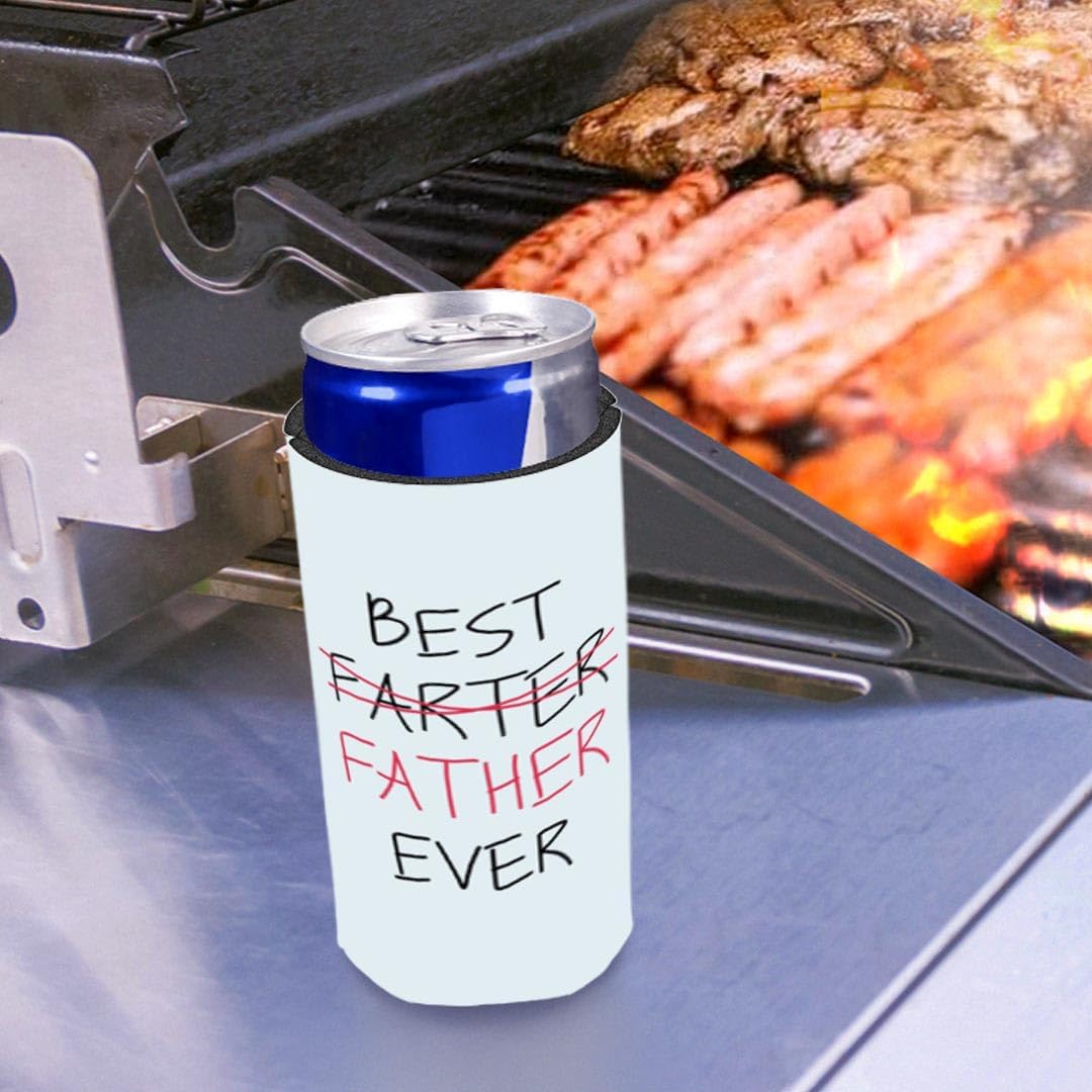 Best Dad Ever Gift For Dad Best Farter Father Ever 12-Pack Ultra Slim Can Thermocoolers