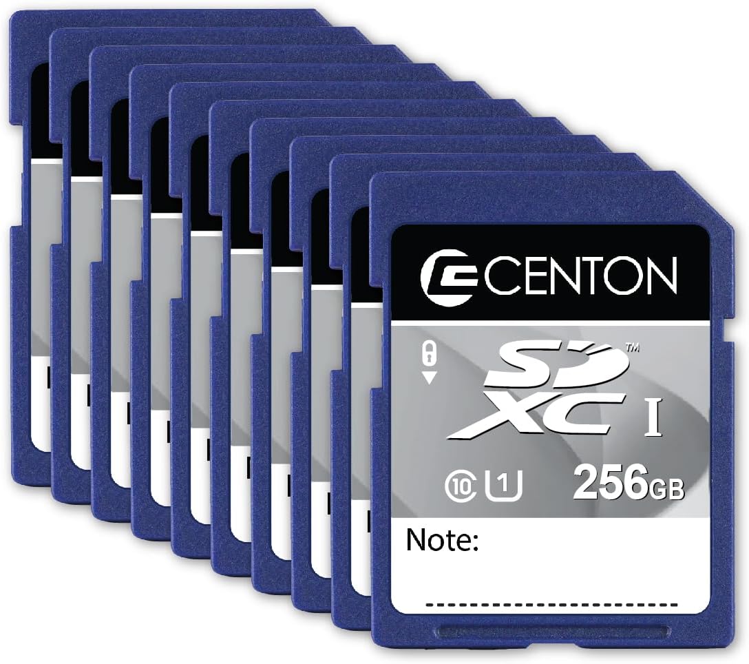 Centon MP SDXC Card,UHS1,256GB 10 Pack
