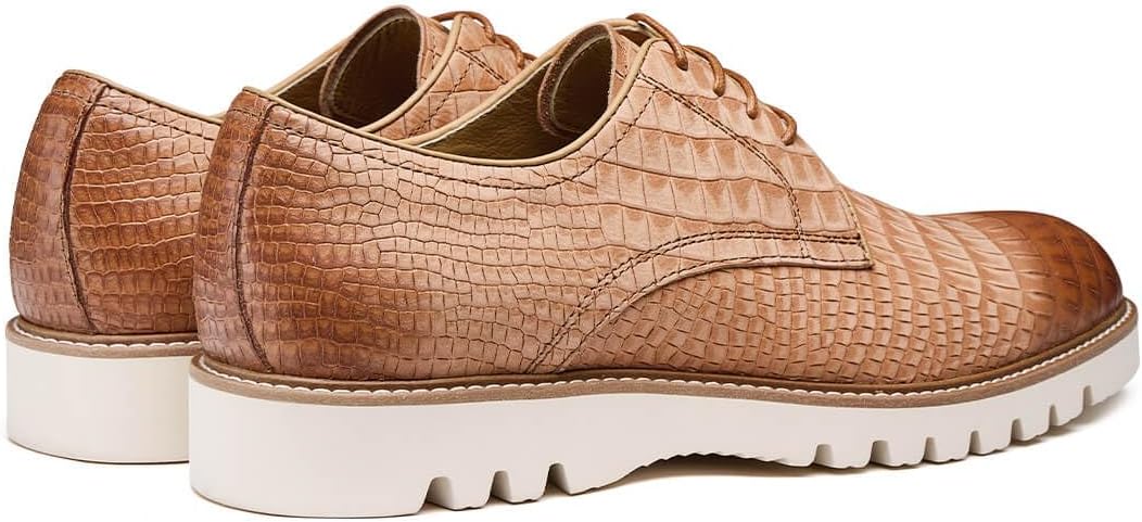 Men's Dress Shoes Genuine Italian Cowhide Leather Casual Oxford Derby Sneakers Comfortable Formal Shoes - Image 4