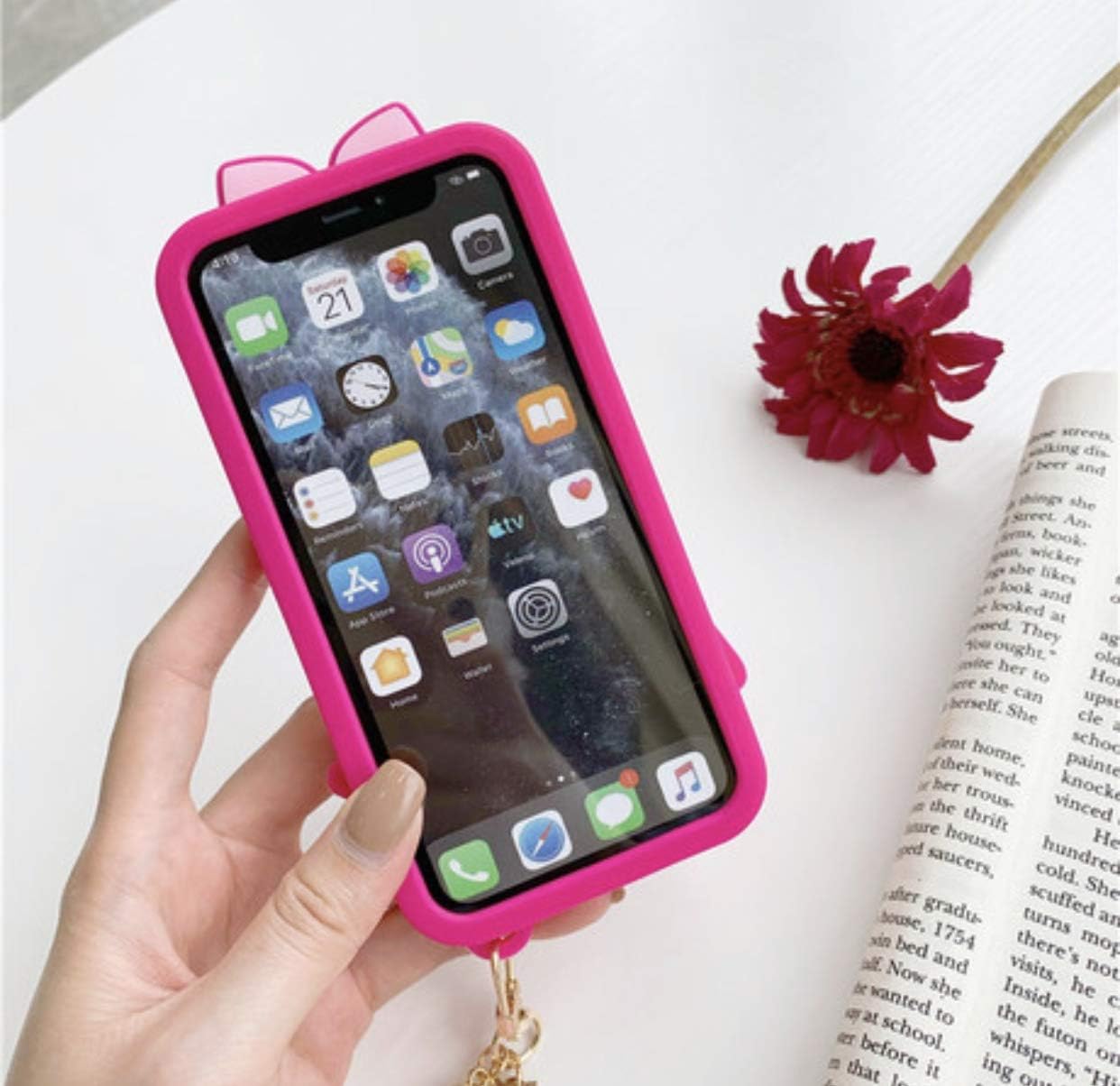 Amazon.com: Easierforyou Barbie Cute Girl Mirror Make up with Chain Charm  Case Compatible for iPhone 11 pro max, Cartoon 3D Cute Soft Silicone Rubber  Protective Gel Back Cover : Cell Phones \u0026