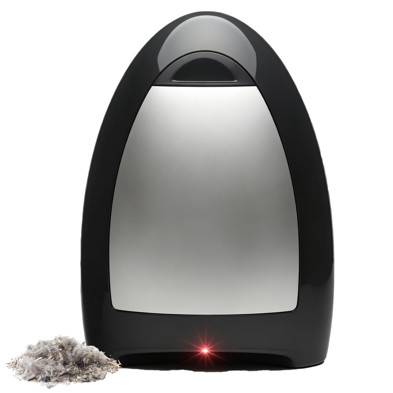 FHRKA Touchless Vacuum Automatic Dustpan, 1000W Corded Canister Vacuum, Barbershop Electric Trash Can for Sweeping Salon (Black)