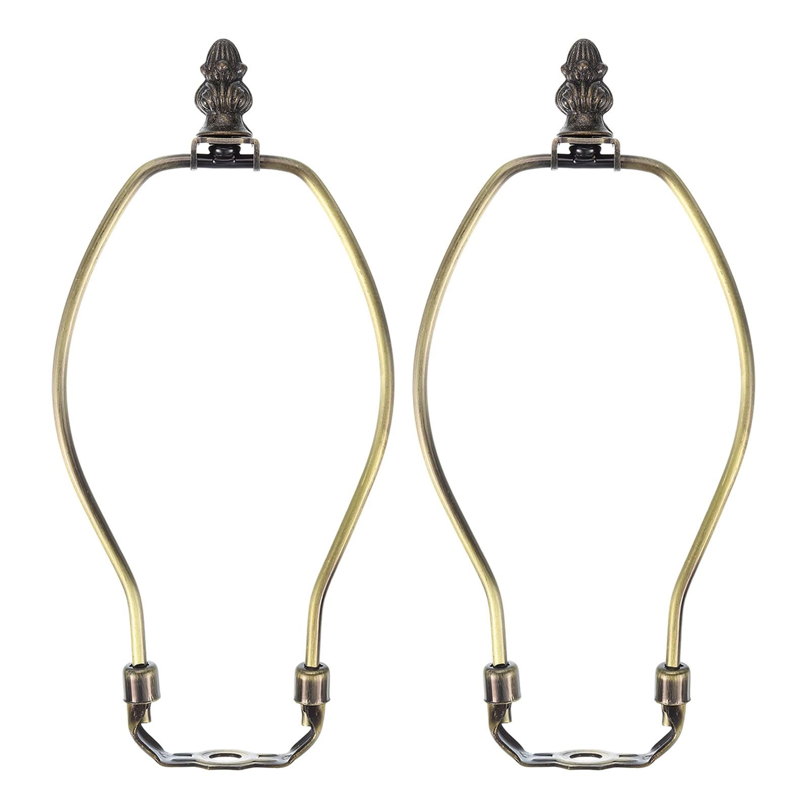 PATIKIL 8 Inch Lamp Harp Kit with 0.7" Tall Solid Zinc Alloy Finial