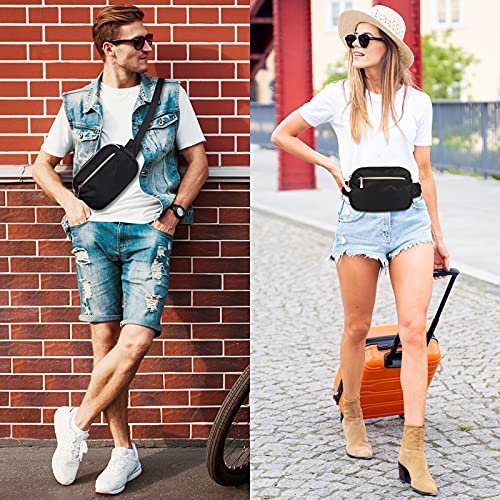 Fanny Packs For Women Men Fashion Plus Size Waist Pack Belt Bag Fanny Pack For Girls Boys With 5 Pockets Adjustable Belt, Cute Bum Bag Hip Bags For Travel Disney Running #TOP1