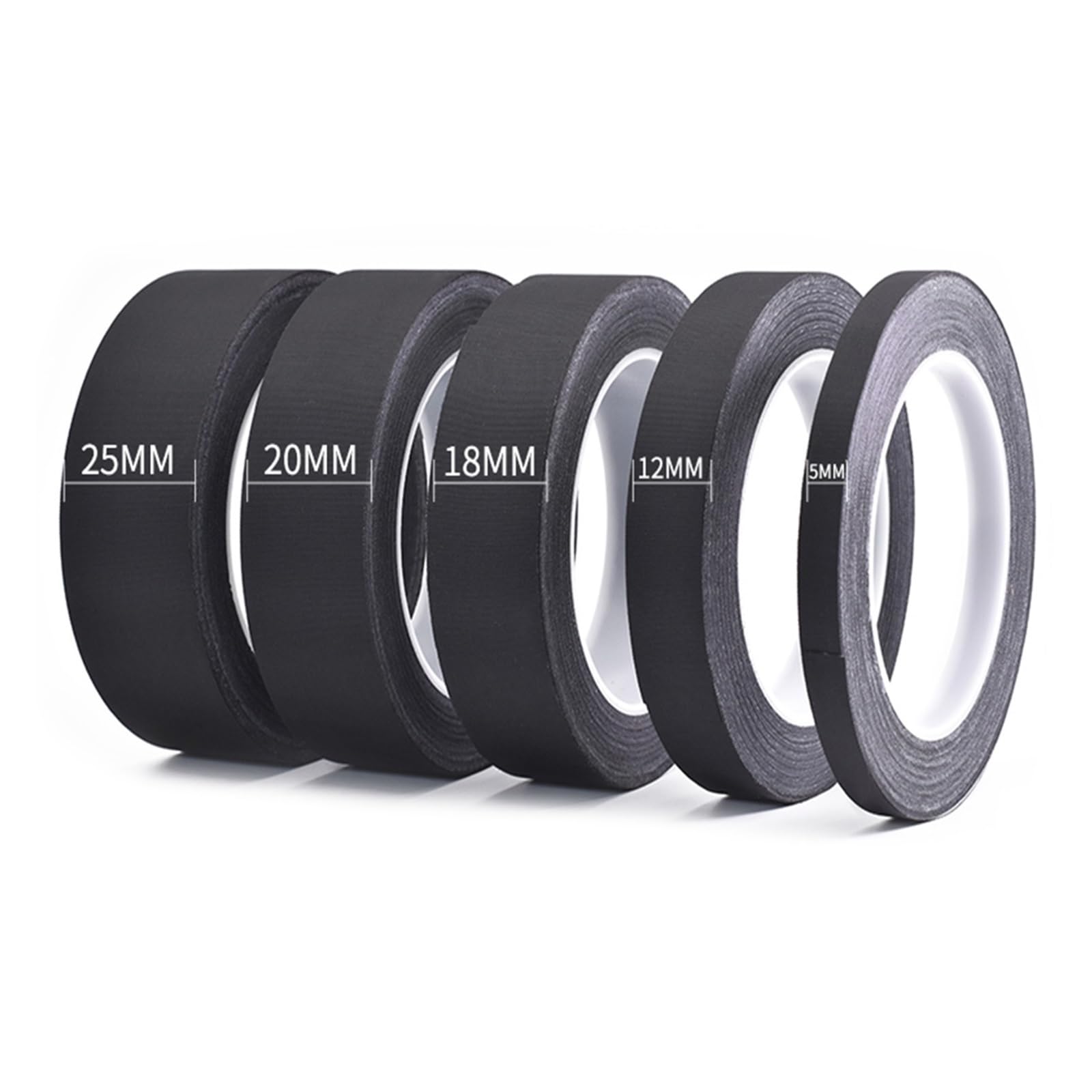 DAVBIR Cinta Adhesiva de ácido acético Negro de 50mm de Ancho Cinta de Tela de Acetato Aislante de Alta Temperatura Retardante de Llama for reparación de LCD Perfection