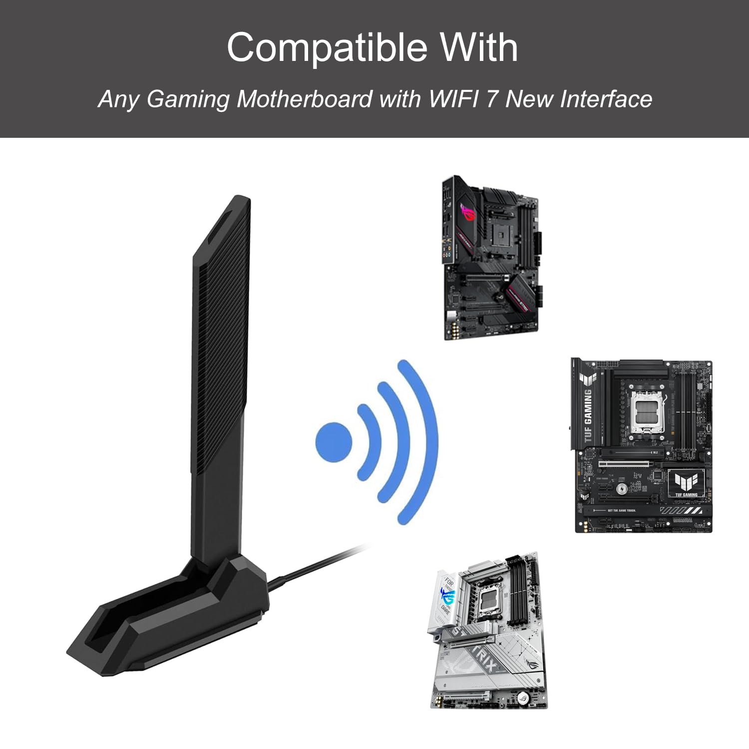 Amazon.com: WiFi 7 Gaming Motherboard Magnetic Base Antenna with