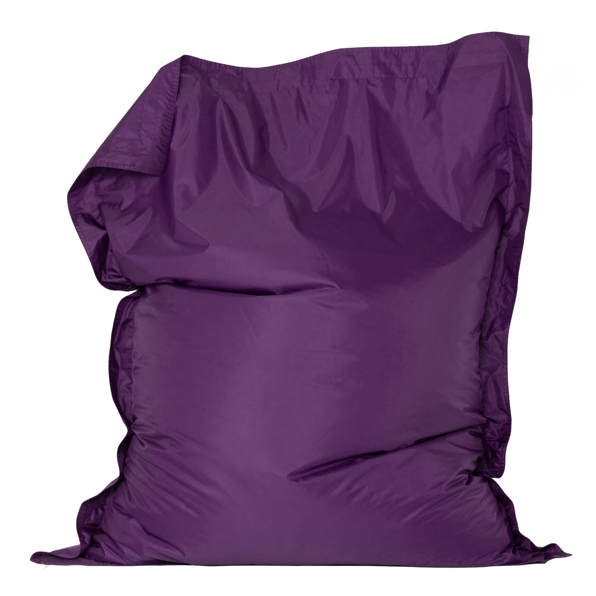 Bean Bag Bazaar Pouf Geant XXL, Pouf Poire avec Remplissage, Violet