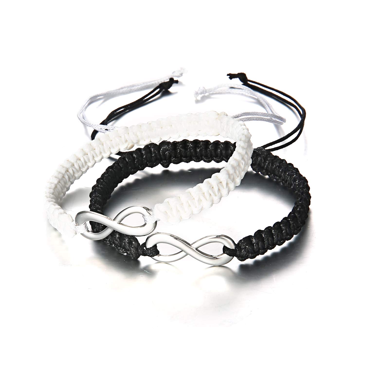 2 Pcs Latest Stylish Infinity Couple Matching Bracelets for Women Girls Boys Men-image-20