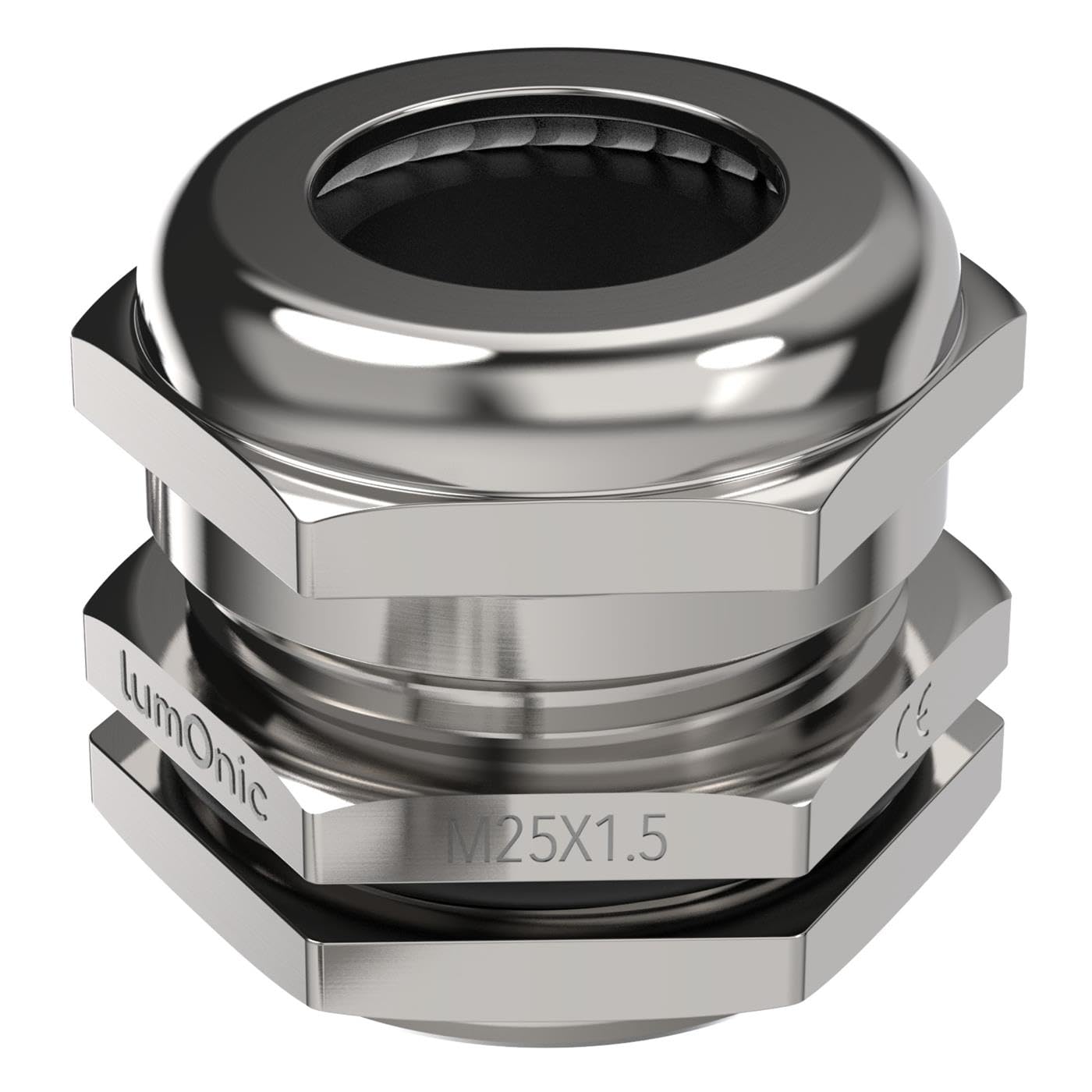 Presse-étoupe en métal M25 Lumonic - Étanchéité IP68 avec contre-écrou