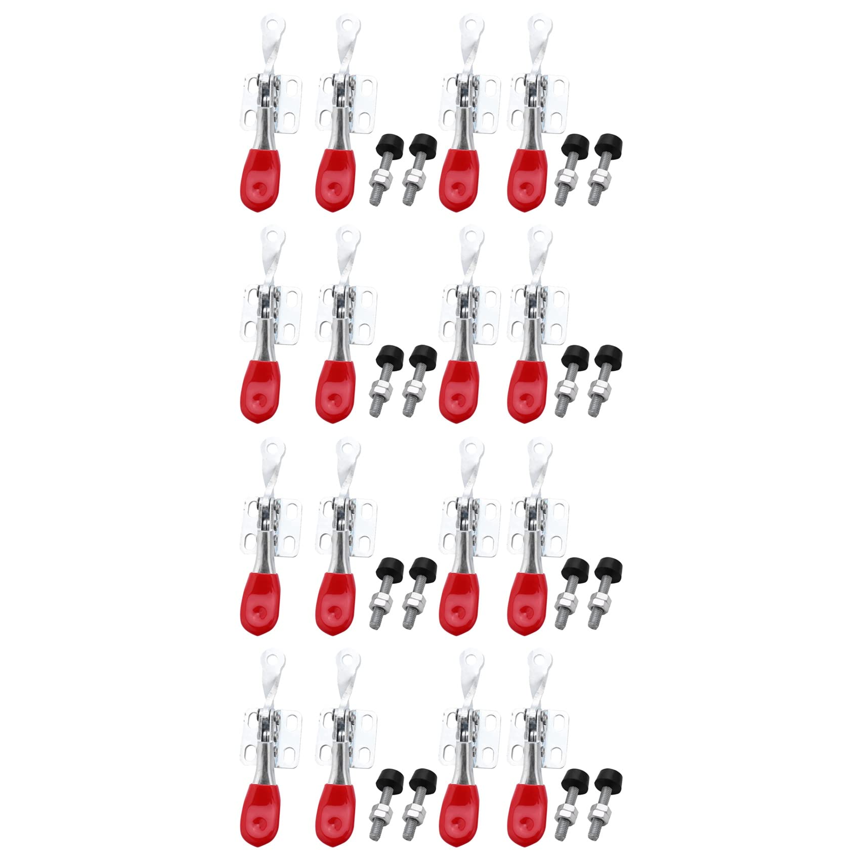 Jnchdghwa 16 PCS 60 Lbs Antislip Covered Hand Tool Toggle Clamp Horizontal Clamp 201A
