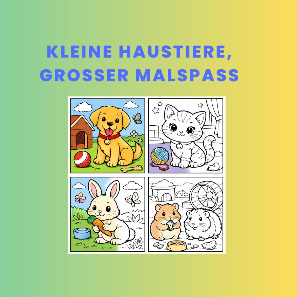 Kleine Haustiere, großer Malspaß