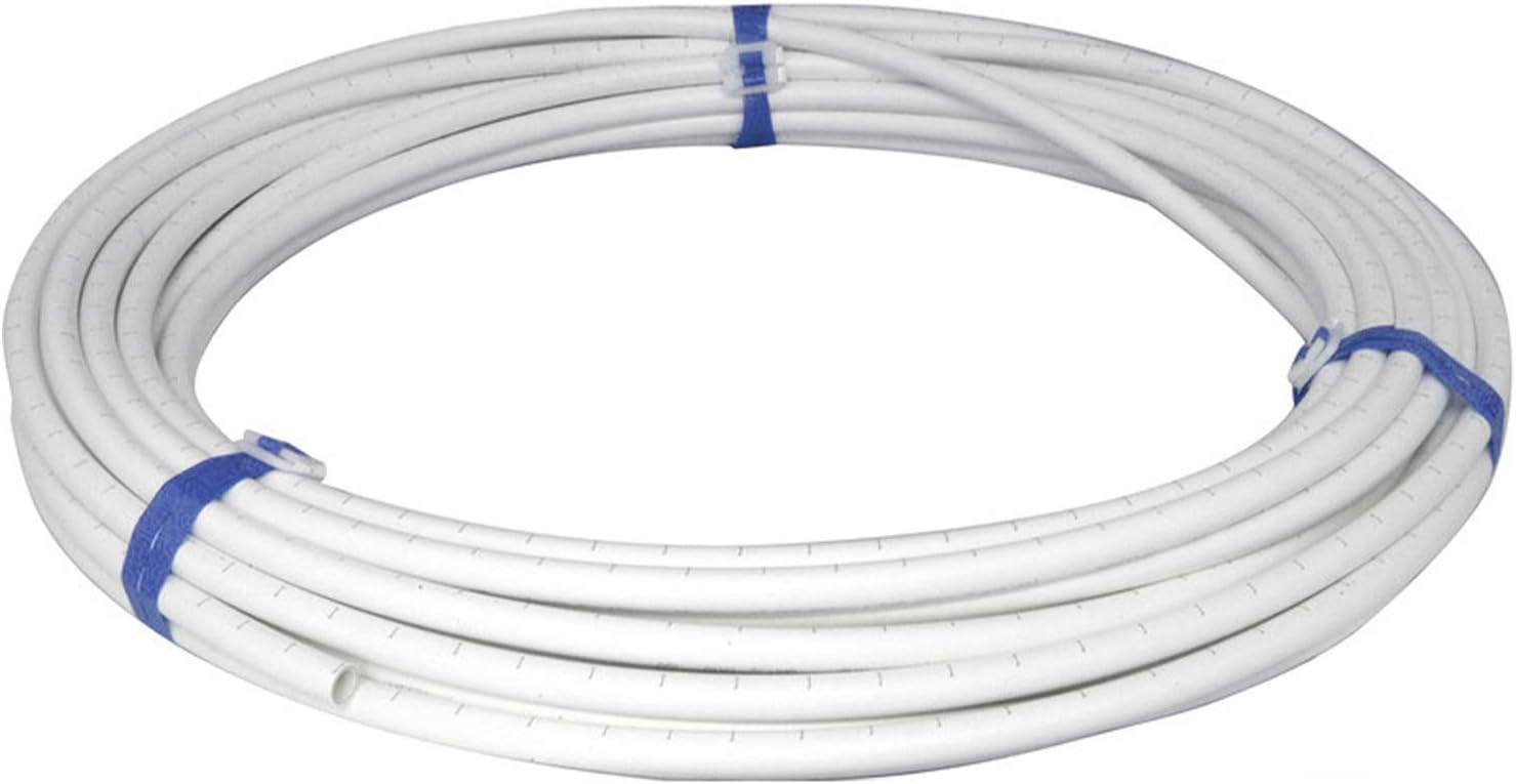 PEX 15mm Pipe (25m, White, Plastic, 6 Bars, 2.11mm Wall Thickness)